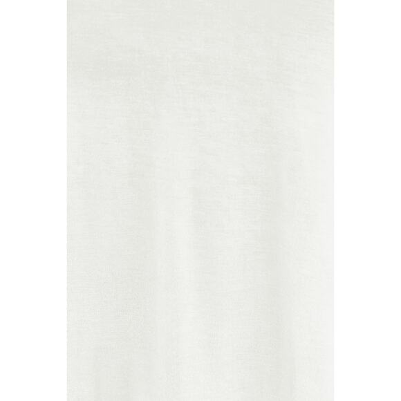 BASIC BAE White V-Neck Long Lantern Sleeve Banded Waist Top NEW Misses - Picture 7 of 8